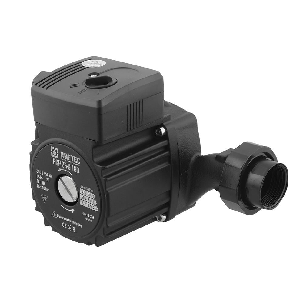 Циркуляционный насос Raftec RCP 25-60/180 93 Вт H 6 м Q 56 л/мин механический (SW-108250)