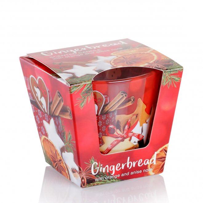 Свеча ароматическая Flora Gingerbread с апельсином и анисом (28703) Свеча ароматическая Flora Gingerbread с апельсином и анисом (28703)