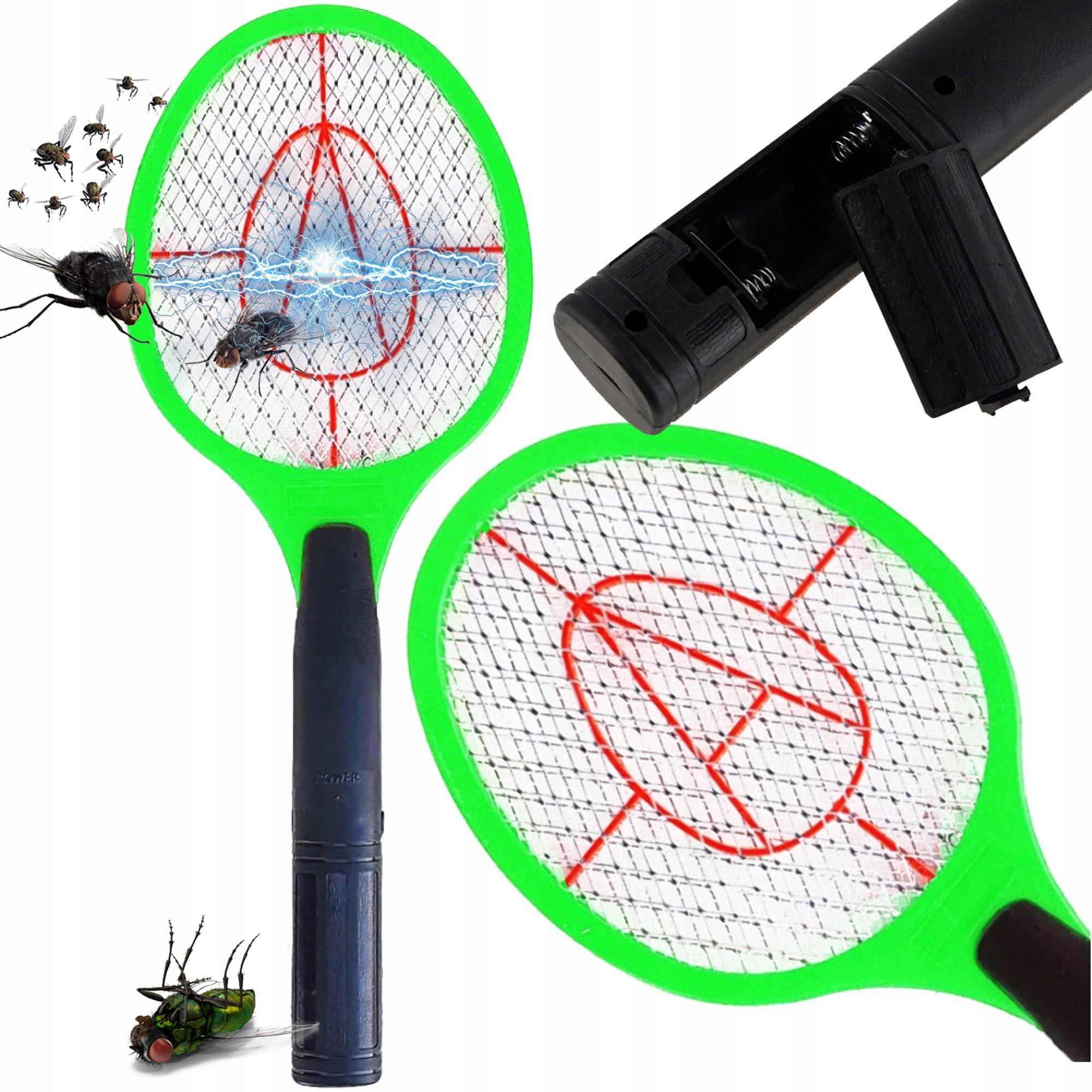 Мухобійка-ракетка електрична Annihilator від комарів і мух на батарейках Зелений (7G-F-7432G) - фото 2