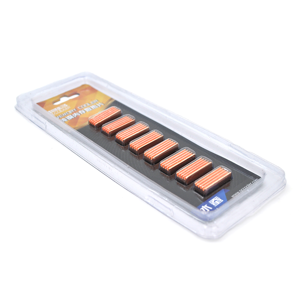 Набір охолоджуючих радіаторів PcCooler B15 мідні 22х8х5 мм 8 шт. (26256629)
