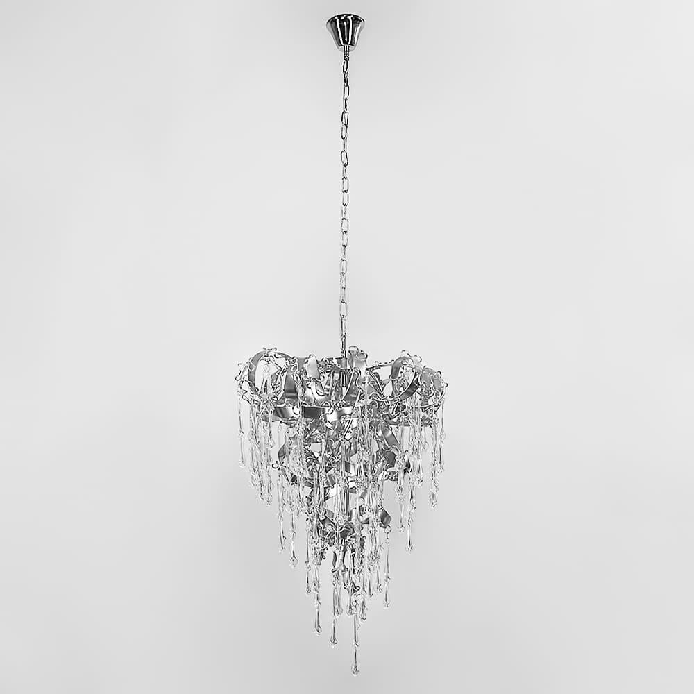 Люстра хрустальная Ø 60 см Хром (MD 9016/600-8P CH)
