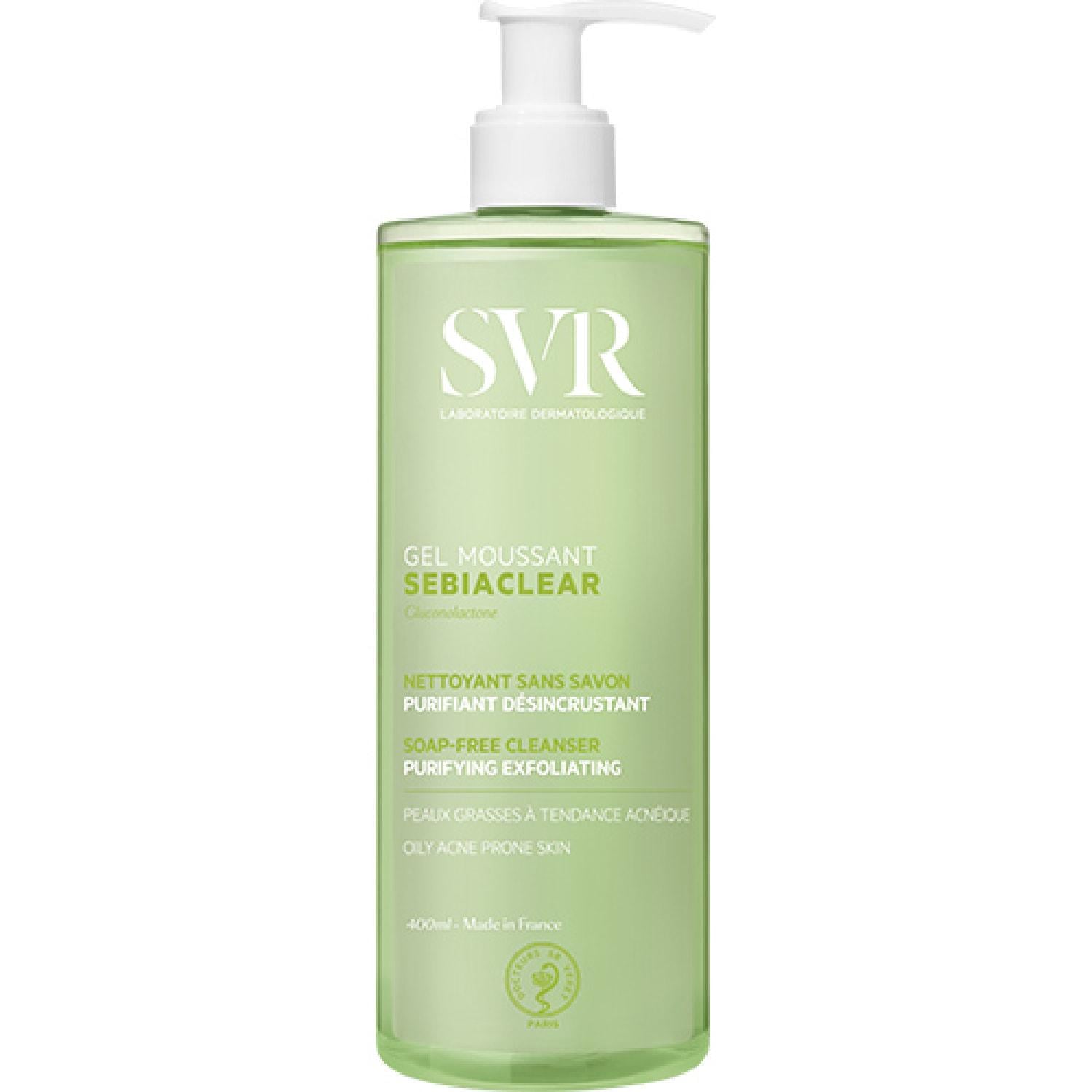Гель очищающий для проблемной и жирной кожи SVR Sebiaclear Gel Moussant 400 мл (1618068102)