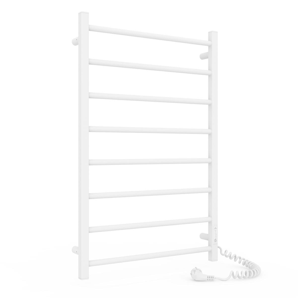 Полотенцесушитель электрический для ванной Laris Зебра Альфа ЧФ8 500х800 мм Е из стали Белый (147-127-77700074)