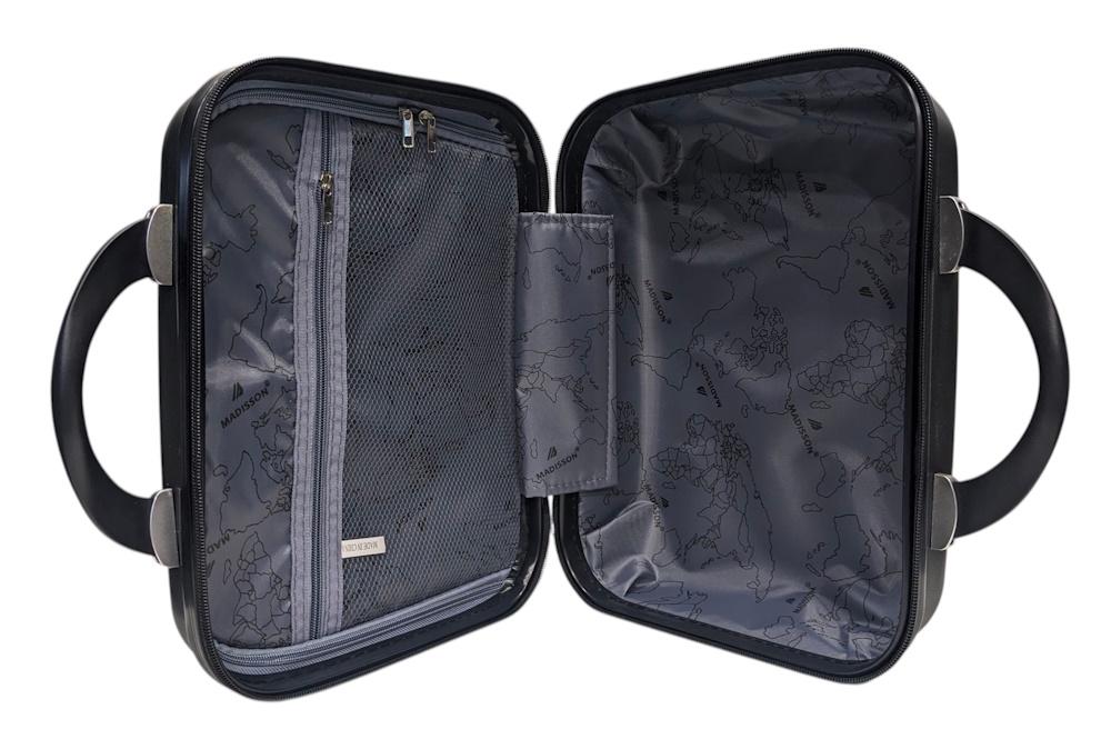 Бьюти-кейс ручная кладь Madisson Snowball 51304 полипропилен XS Черный - фото 7