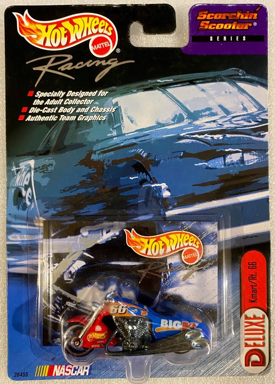 Игрушечный мотоцикл Hot Wheels Scorchin Scooter Kmart/Rt. 66 2000 Pro Racing Deluxe NASCAR (26455) Игрушечный мотоцикл Hot Wheels Scorchin Scooter Kmart/Rt. 66 2000 Pro Racing Deluxe NASCAR (26455)