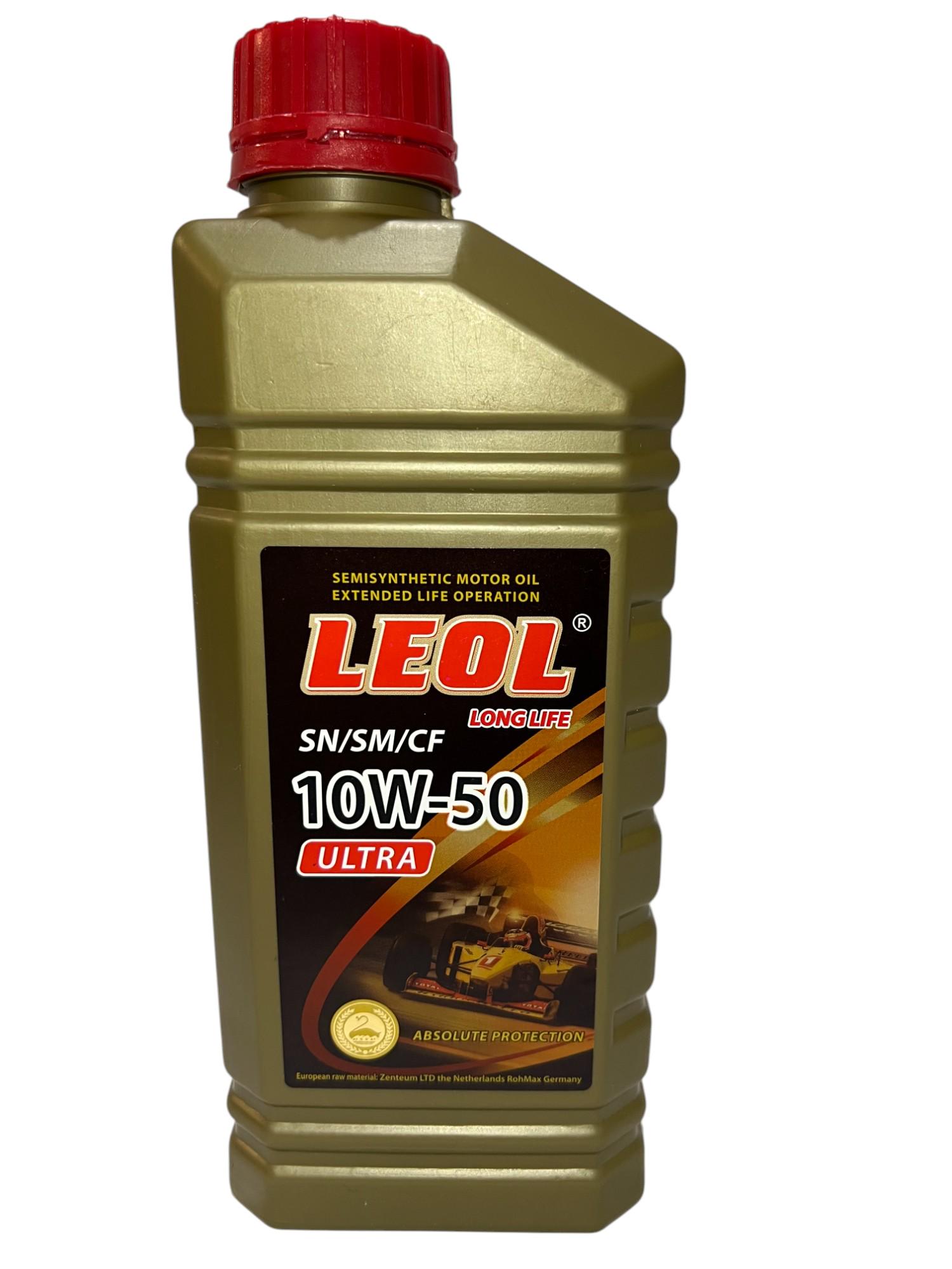 Моторна олива Леол Ультра 10W-50 SN/SM/CF 1 л (2626043060) Моторна олива Леол Ультра 10W-50 SN/SM/CF 1 л (2626043060)