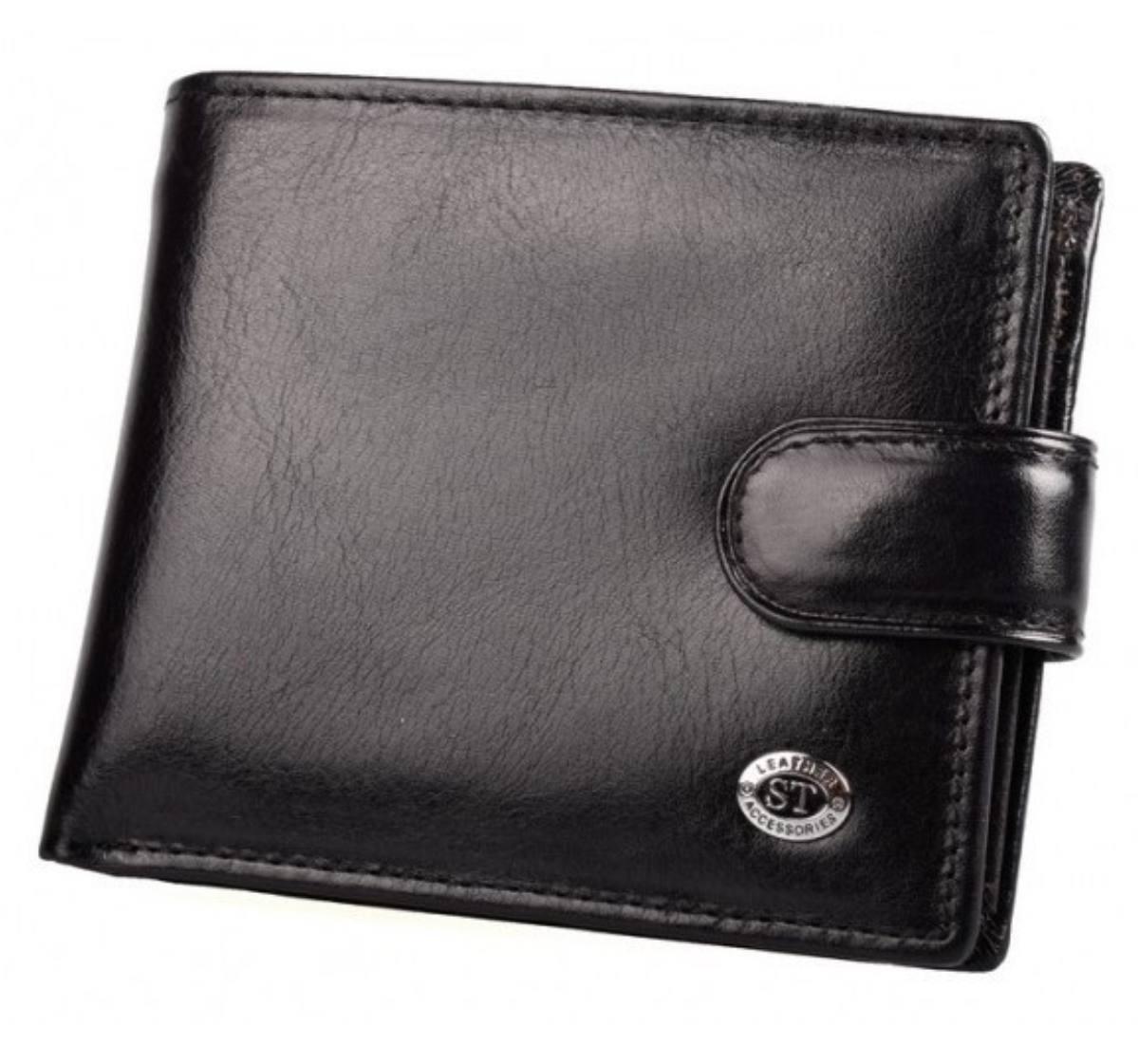 Кошелек мужской кожаный ST B103 Black (86394) Кошелек мужской кожаный ST B103 Black (86394)