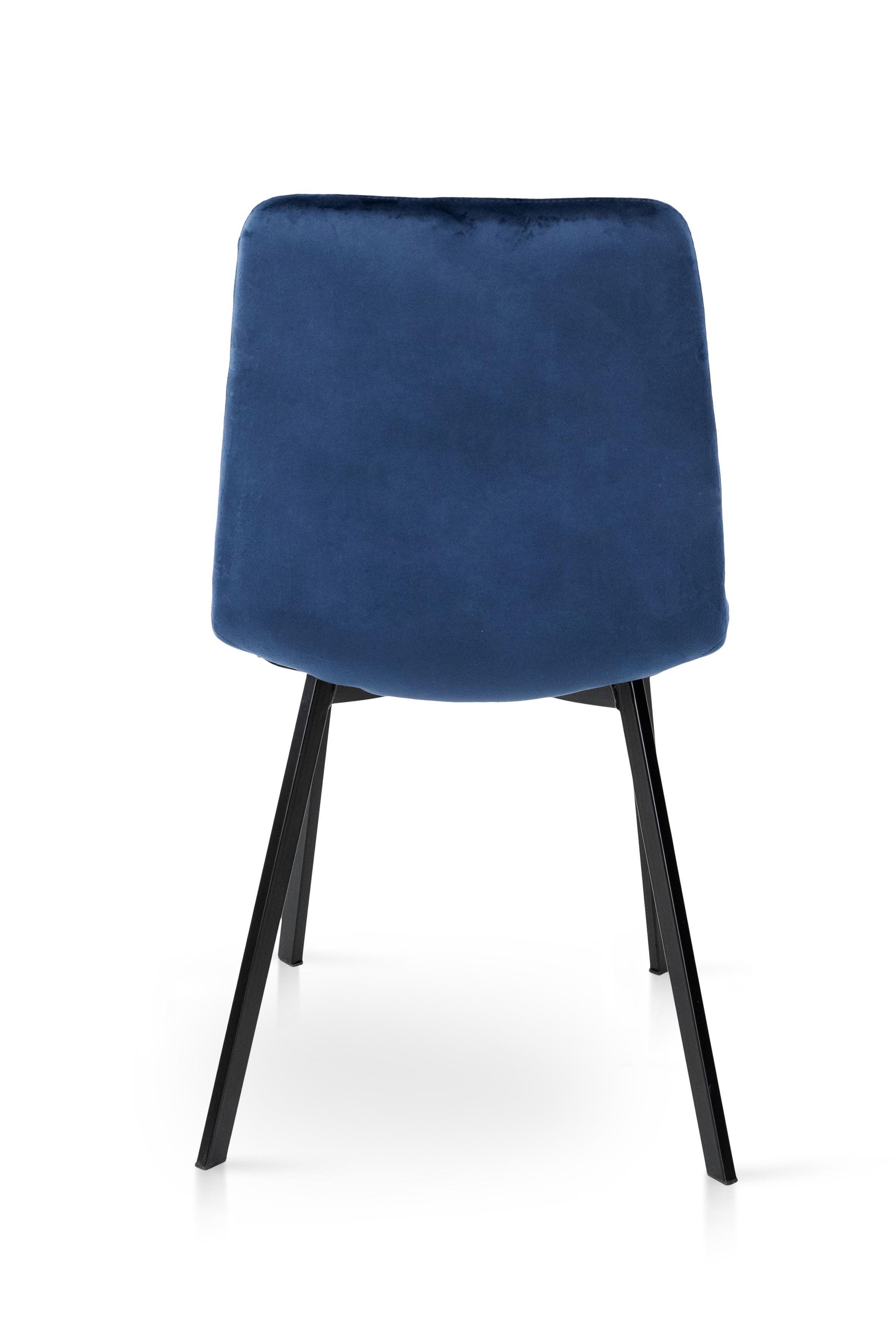 Стілець для кухні та вітальні ГРЕЙС Ментос 420х870х450 мм Чорний/Синій (GAА0057185) - фото 4 Стілець для кухні та вітальні ГРЕЙС Ментос 420х870х450 мм Чорний/Синій (GAА0057185) - фото 4