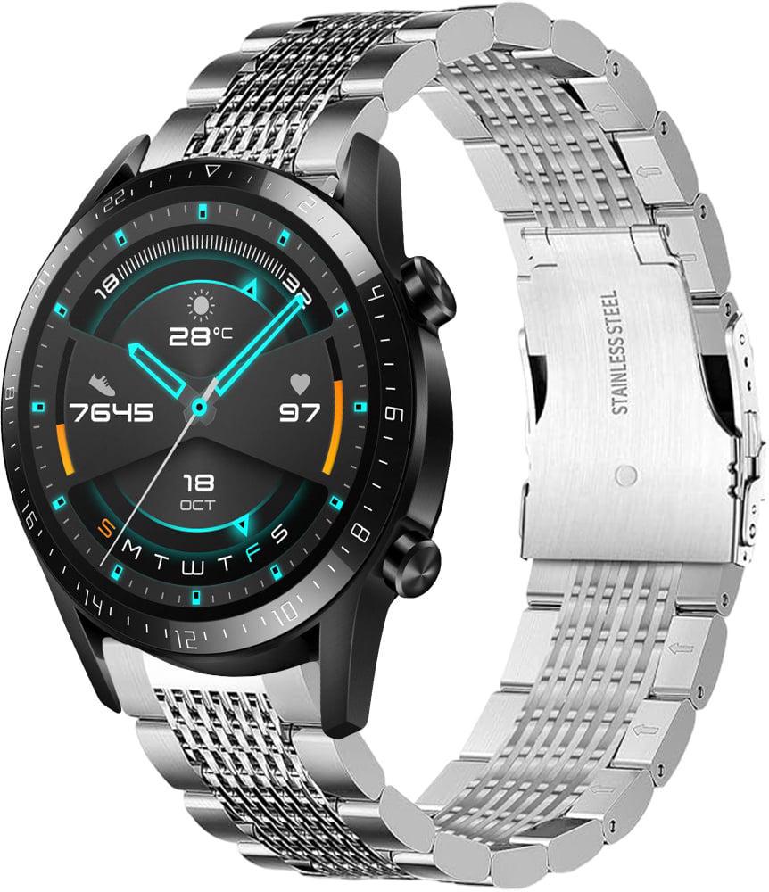 Ремінець металевий Gripix для Huawei Watch GT Silver (42051-59) Ремінець металевий Gripix для Huawei Watch GT Silver (42051-59)