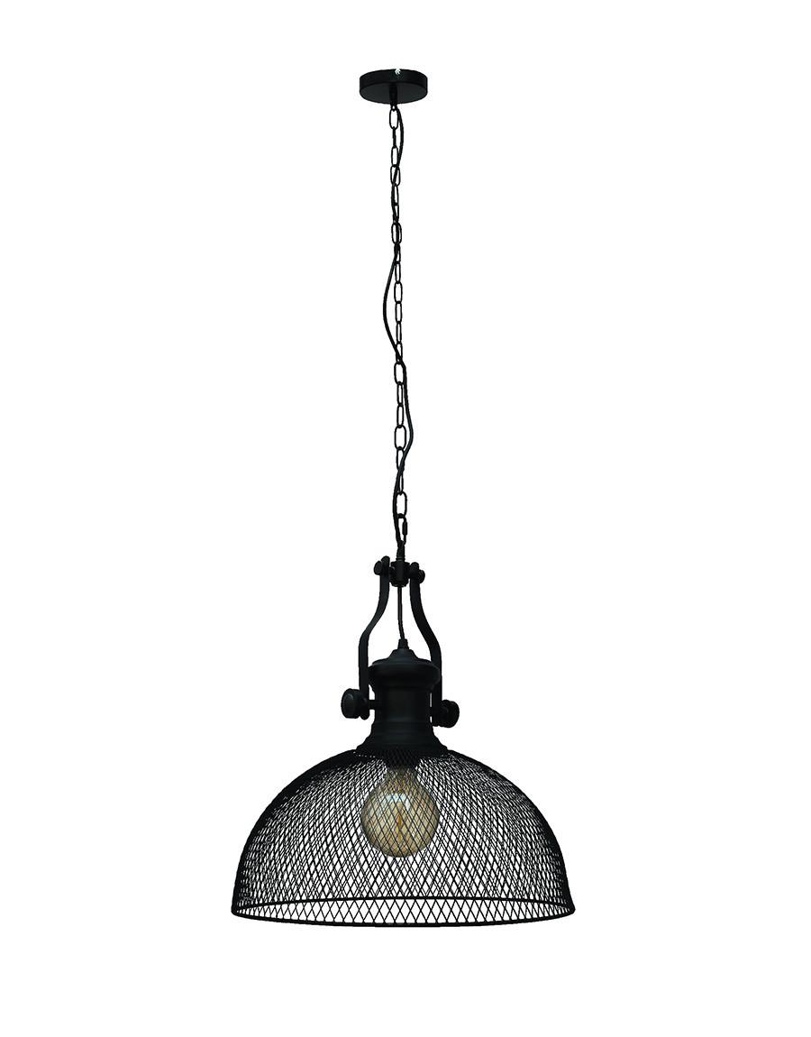 Подвесной светильник Levistella 756PR3231F-1 BK с металлическим плафоном Черный (1887931558)