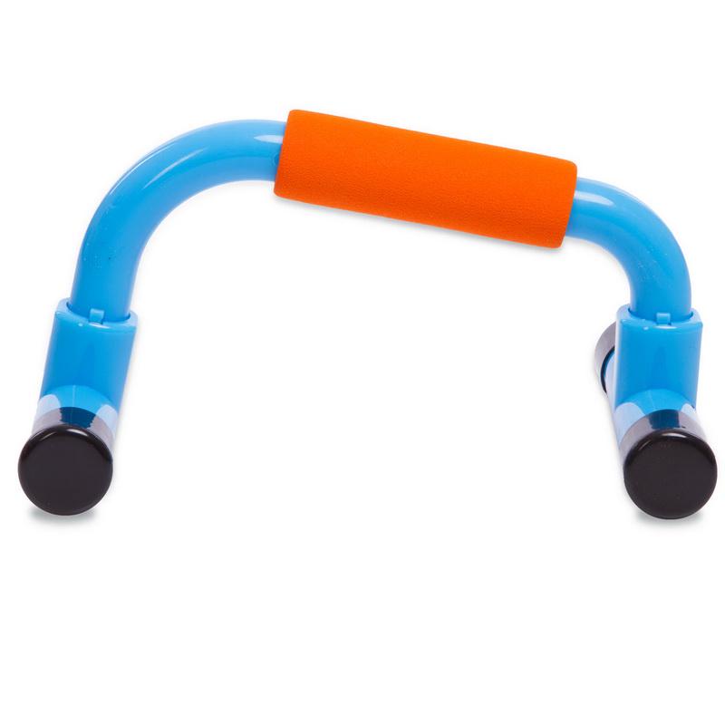 Упори для віджимань Zelart SP-Sport FI-1580 PUSH-UP BAR Блакитний/Помаранчевий (DR005722) - фото 2