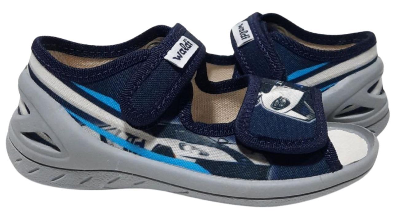 Тапочки для хлопчиків Waldi 360-659/23 на липучках р. 23 Синій