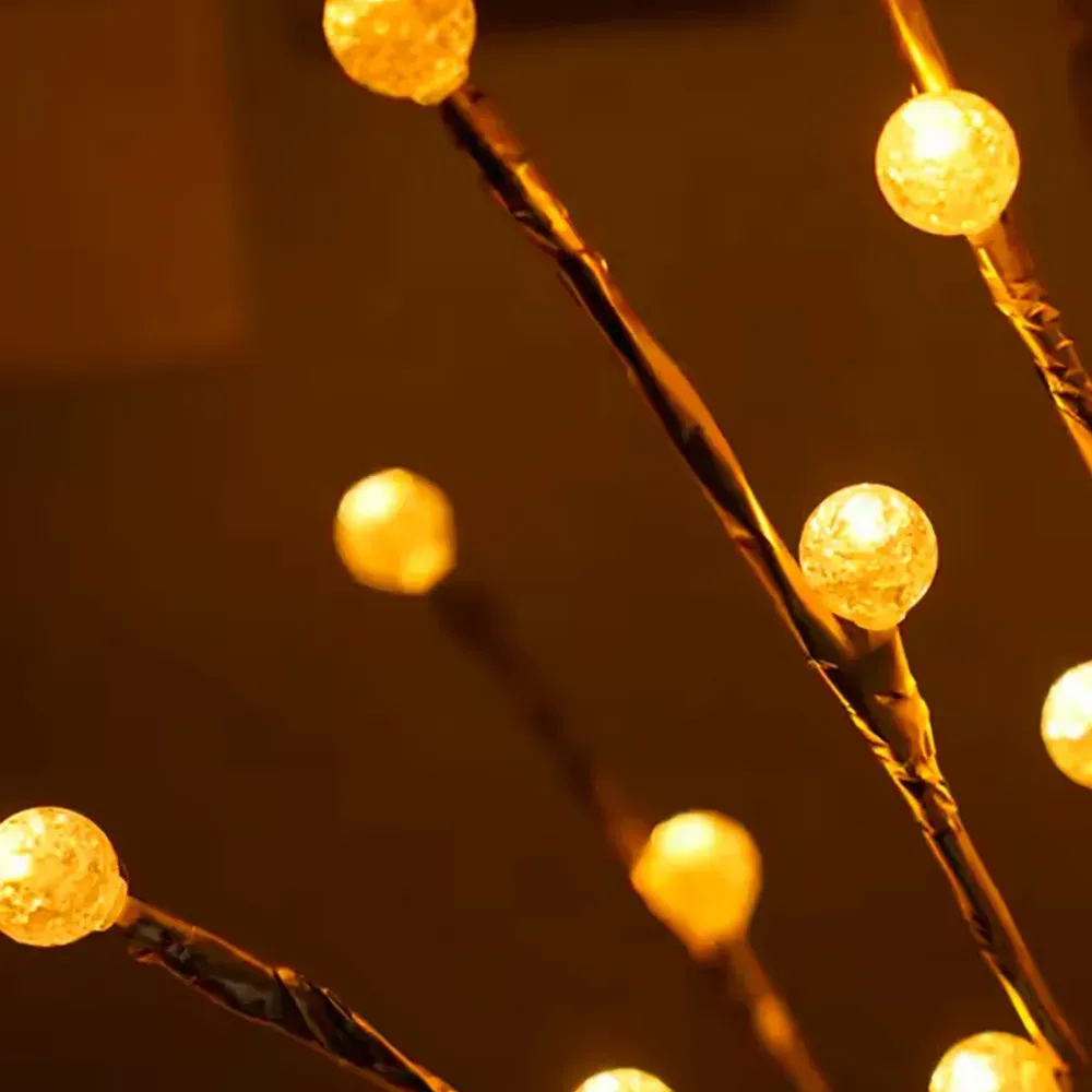 Настольный светильник Дерево с шариками 60 см от USB Теплый белый (234574681) - фото 6 Настольный светильник Дерево с шариками 60 см от USB Теплый белый (234574681) - фото 6