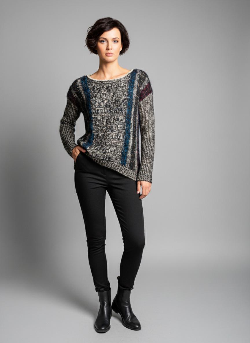 Светр жіночий демісезонний Lowett LW-835309 р. 42 Сірий (17852158) - фото 3 Светр жіночий демісезонний Lowett LW-835309 р. 42 Сірий (17852158) - фото 3