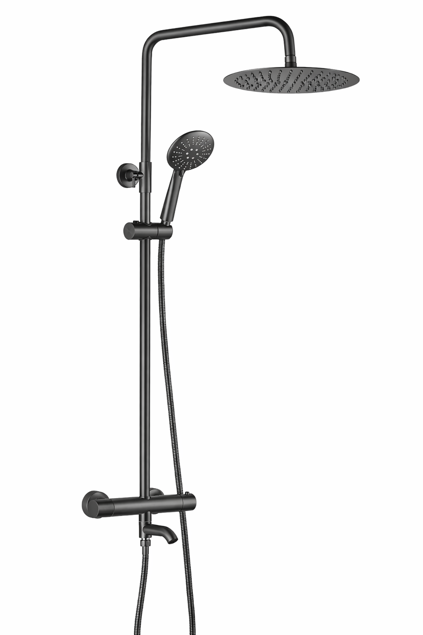 Душевой гарнитур VBI MILANO с термостатом и изливом Graphite (2956097732) Душевой гарнитур VBI MILANO с термостатом и изливом Graphite (2956097732)