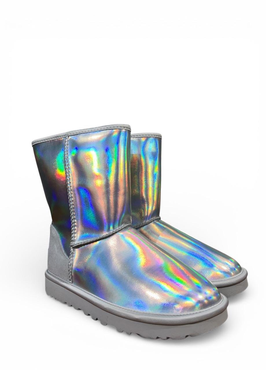 Угги UGG Classic Short Iridescent s/n 1153610 р. 40 US 9 26 см Серебряный (2870772079)