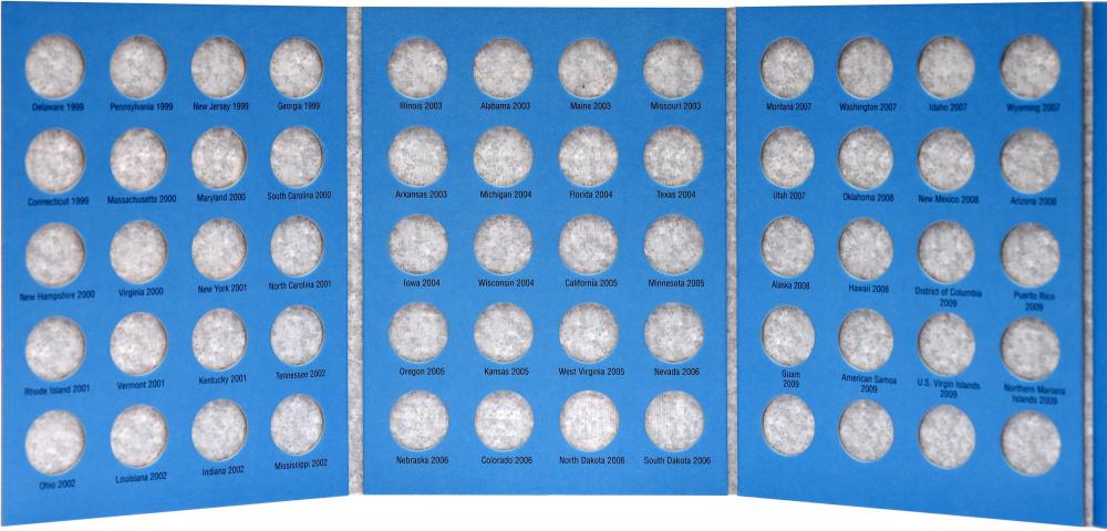 Альбом для монет Whitman США Штаты и территории США 1999-2009 Синий (А10315) - фото 3