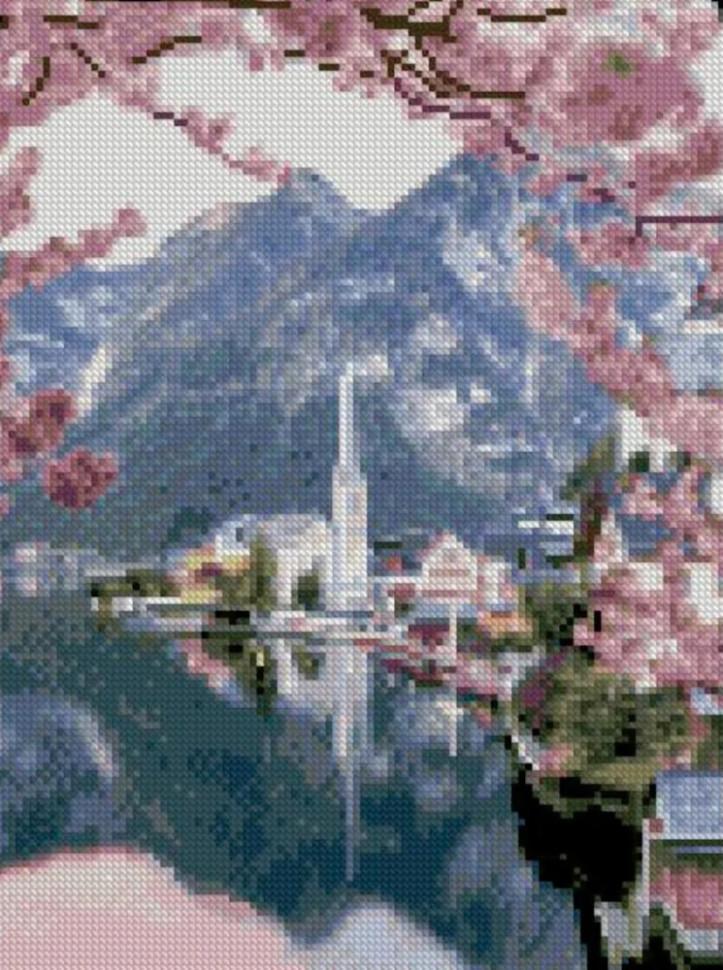 Алмазная мозаика Strateg Цветочная призма   30х40 см (HX102)