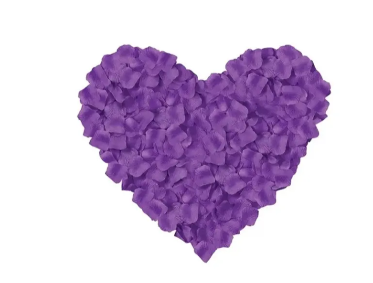 Пелюстки троянд штучні 200 шт. 45x45 мм Бузковий (393306) - фото 2 Пелюстки троянд штучні 200 шт. 45x45 мм Бузковий (393306) - фото 2