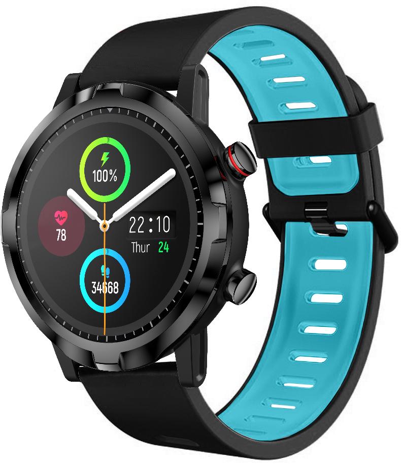Ремешок Traf для Haylou Smart Watch RT LS05S Black-Blue (23195)