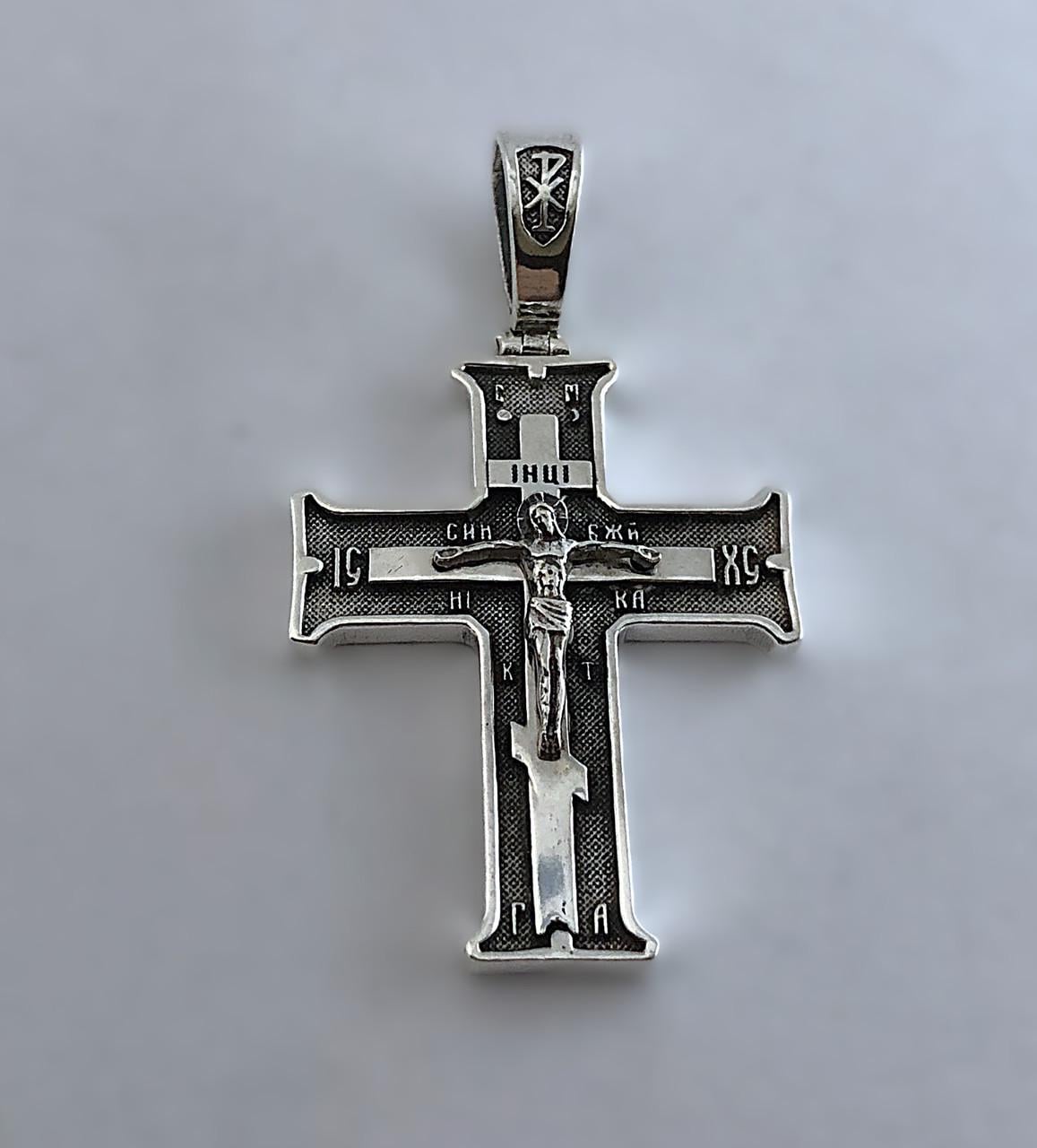 Крестик серебряный 925 пробы (КДУ-72)