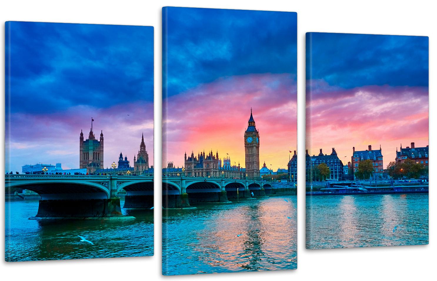 Картина модульная в гостиную/спальню Великобритания 53х100 см (Art-730_3)