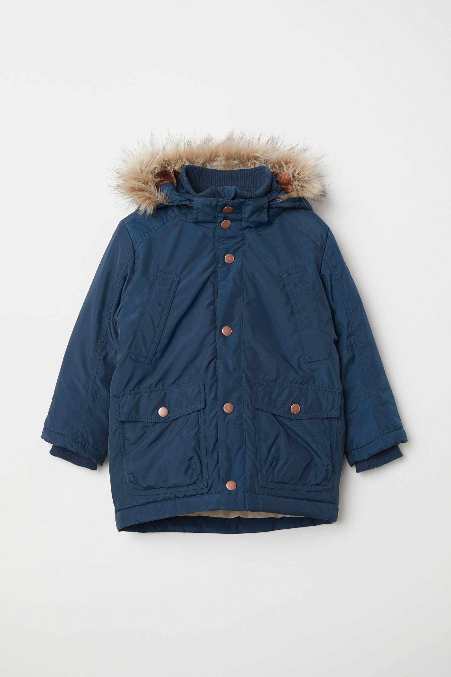 Парка H&M 98 см Темно-синий (6106251170)