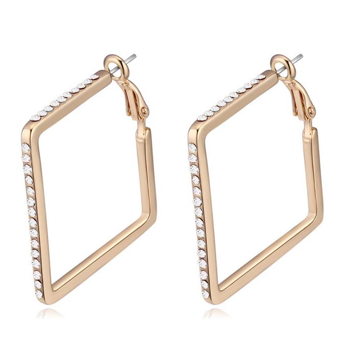 Серьги с кристаллами Сваровски Italina 20717 Белый