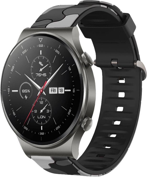 Ремешок Tactic Camouflage для Huawei Watch GT 2 Pro Black/Grey (32939-53)