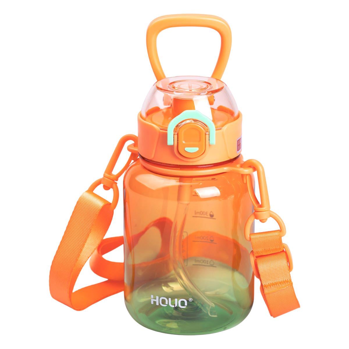 Бутылка для воды Light House HOLIO LG-30191 OR с мундштуком ремешком и ручкой 700 мл Оранжевый