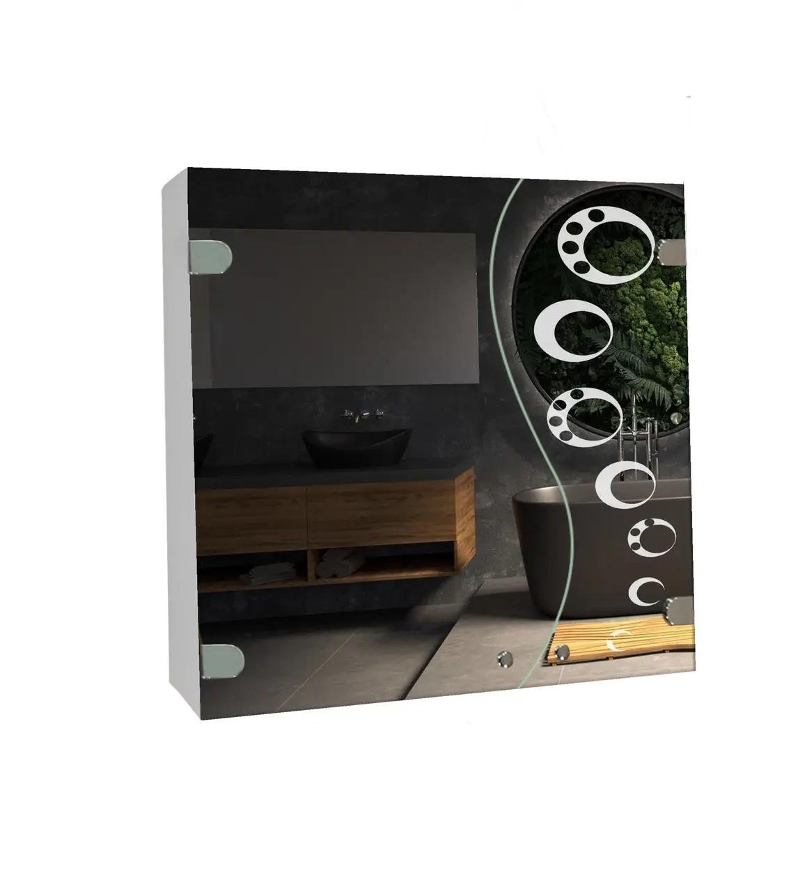 Шкаф зеркальный 530х640х120 мм (ШК839)