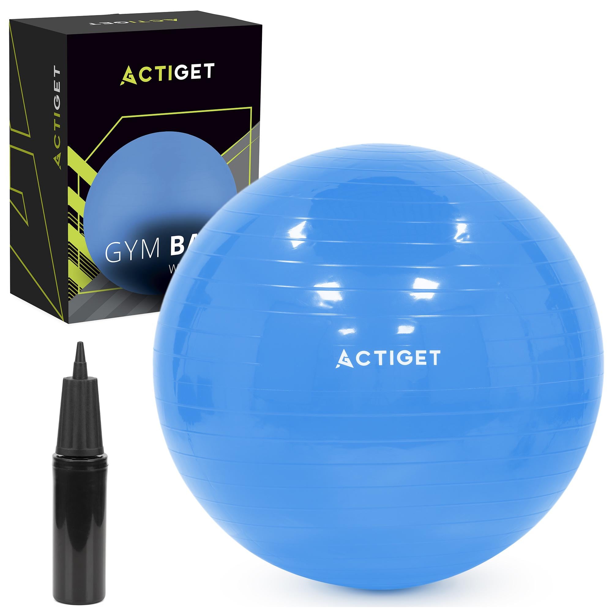 Мяч для фитнеса Actiget ACT0147 75 см с насосом Blue (5880)