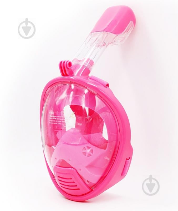 Дитяча маска для сноркелінгу TheNice K-1 EasyBreath-III на все обличчя XS Рожевий (SUN3737)