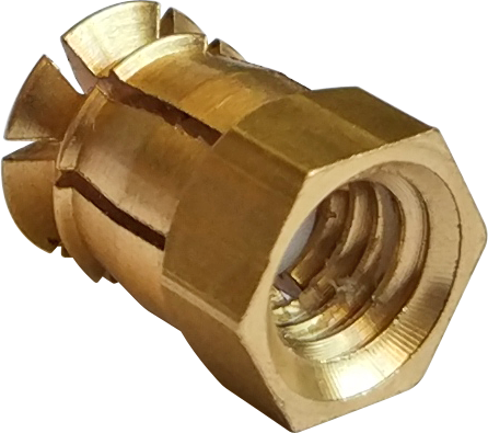 Втулка Metalvis M6 с пластиковым шариком латунь 8x12 мм 25 шт. (3M0003M03790906120)