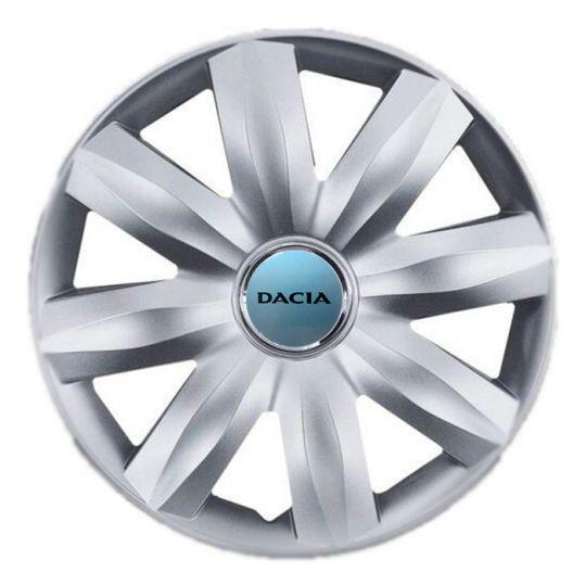 Автомобильные колпаки SKS 221 R14 с логотипом Dacia 4 шт. Серебристый