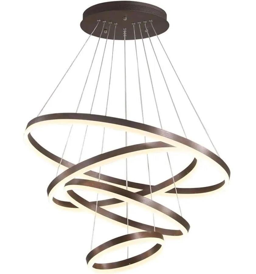 Люстра LED Олимпия PJ812С-4 40/60/80/100 см Коричневый (703744)