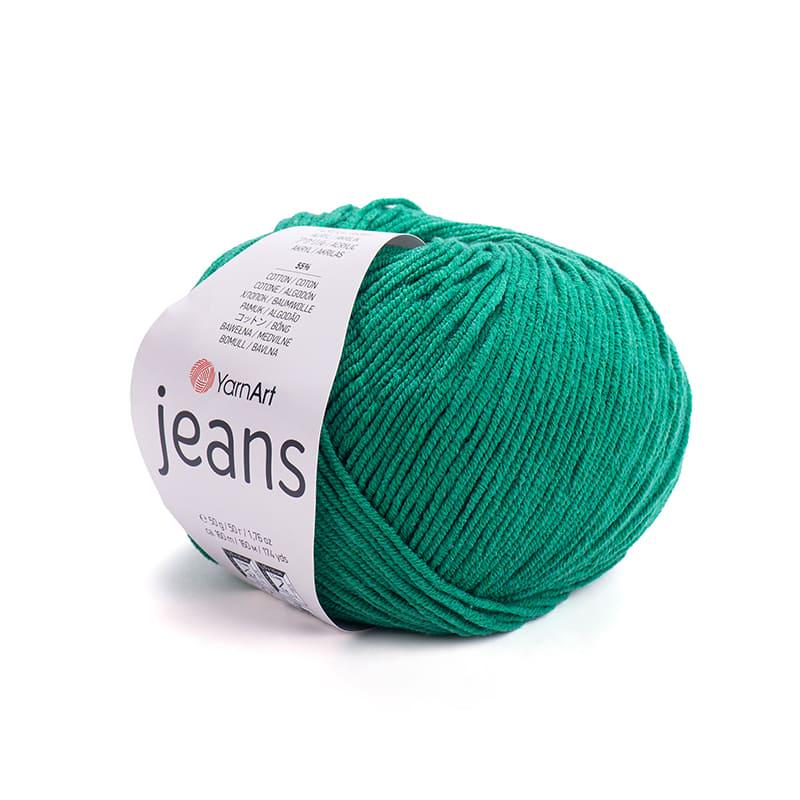 Пряжа YarnArt Jeans 52 Зеленый