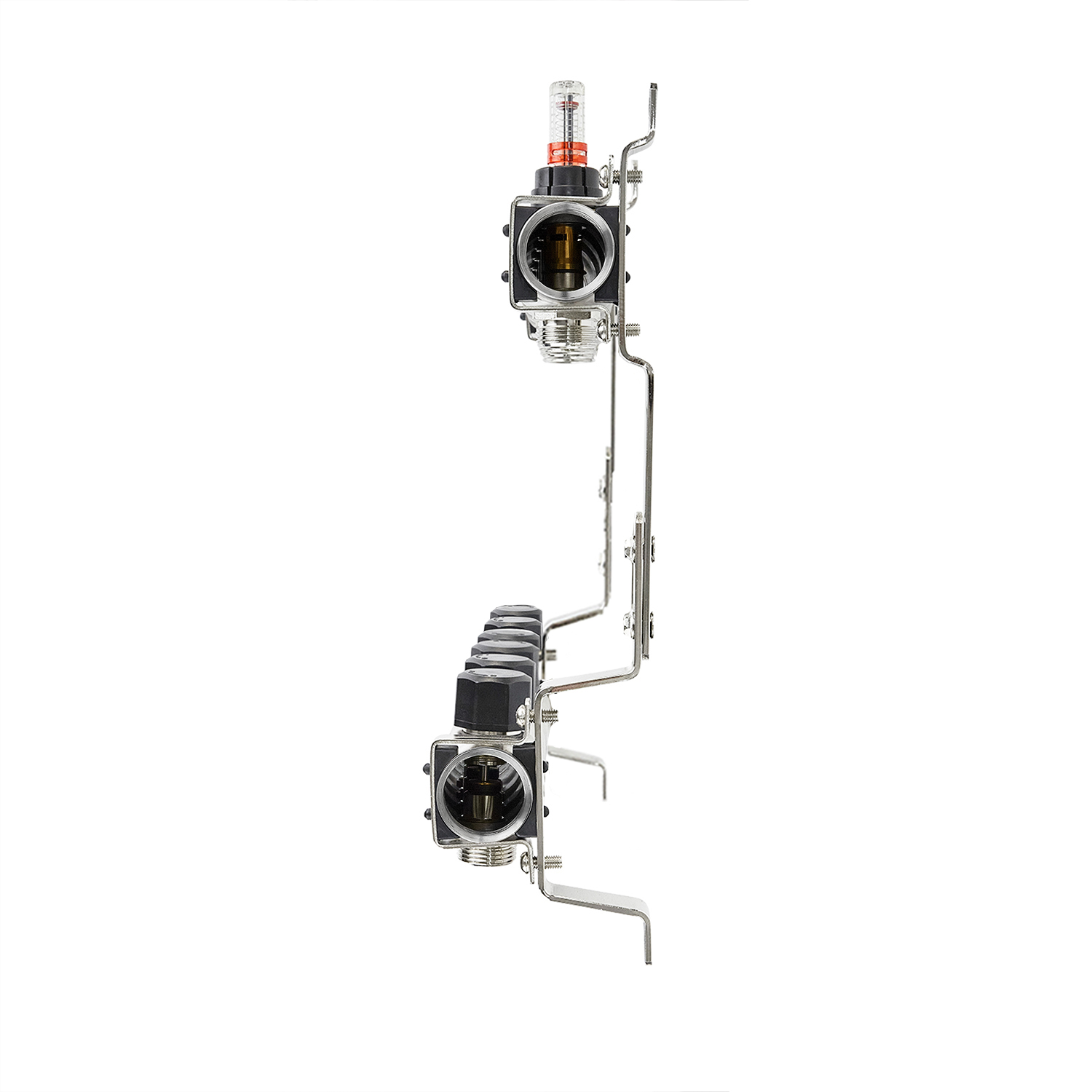 Коллектор с расходомерами Raftec 1″x6 RC03-06 - фото 4