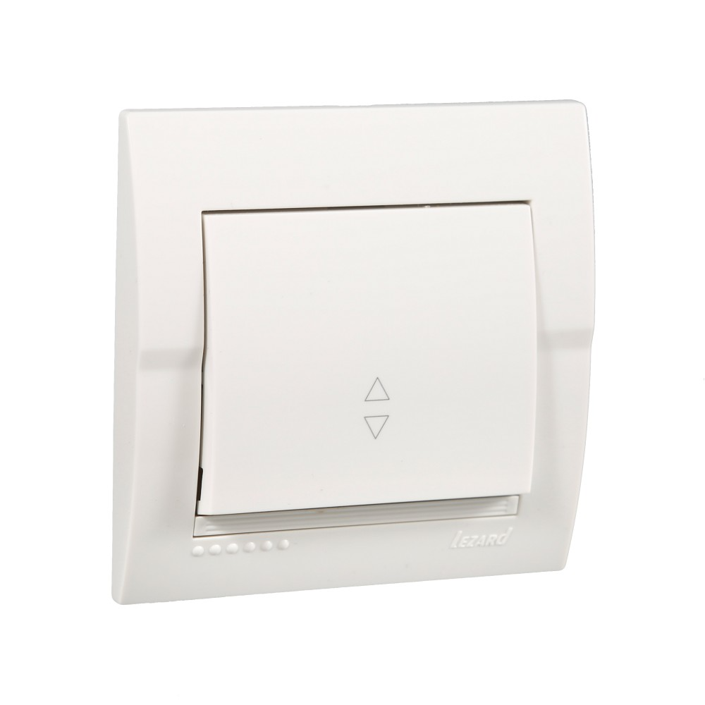 Выключатель Lezard Deriy 1-клавишный проходной Белый