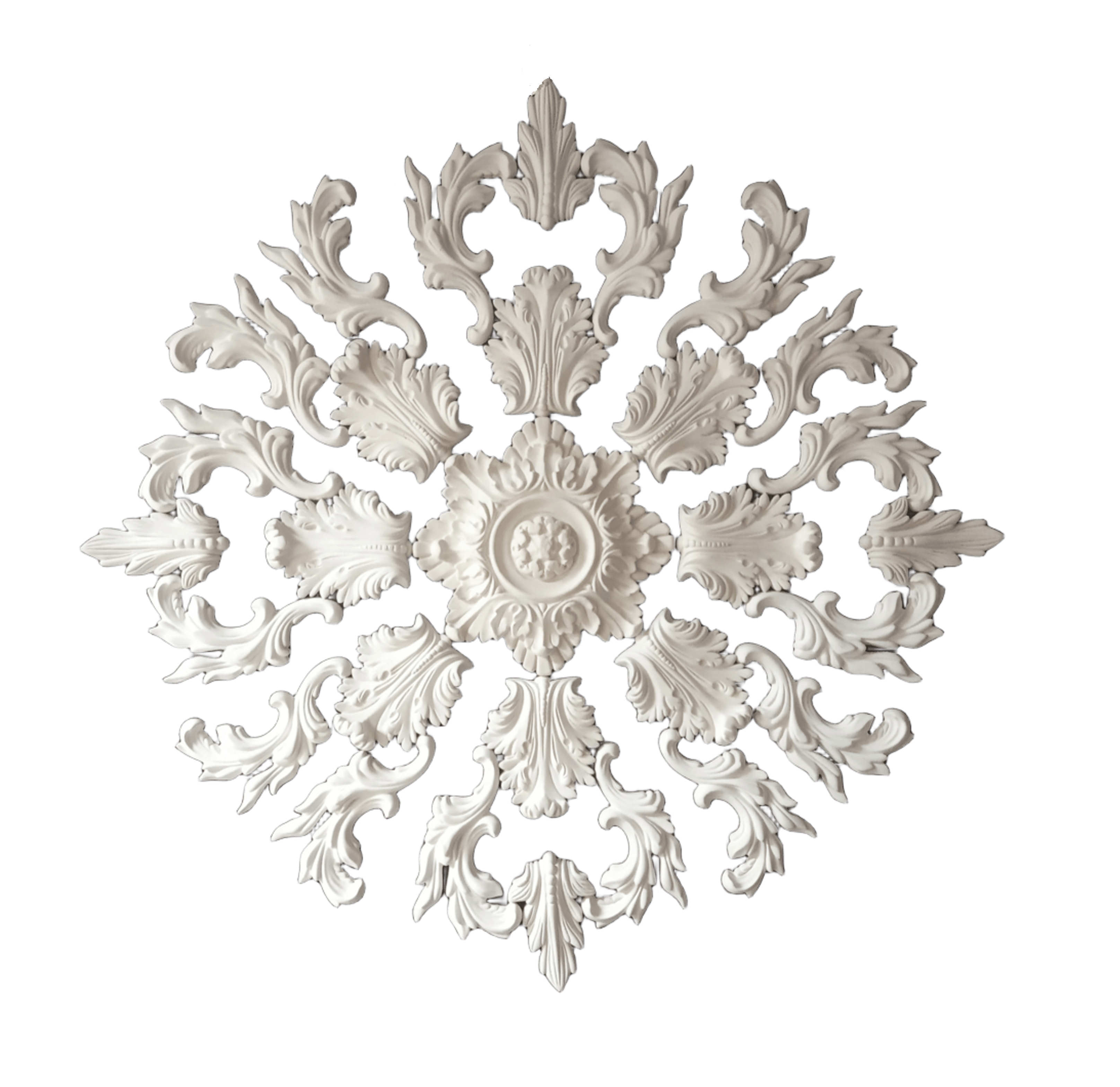 Розетка на потолок декоративная гипсовая сборная D 900 мм (31177721)