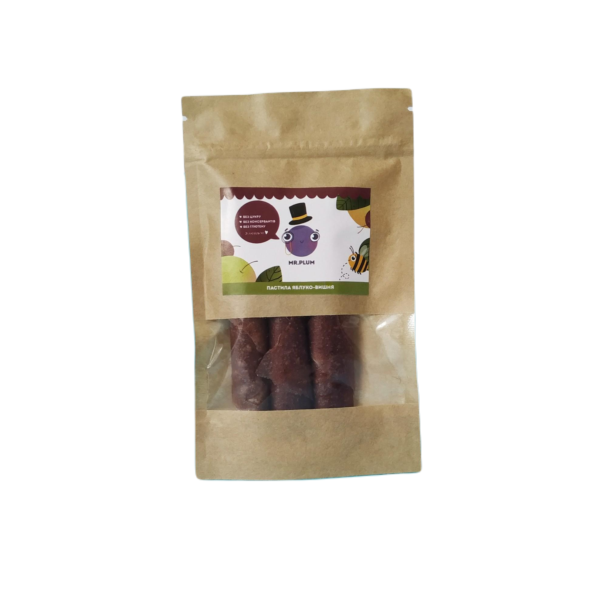 Пастила натуральная Mr.Plum Яблоко-Вишня 50 г