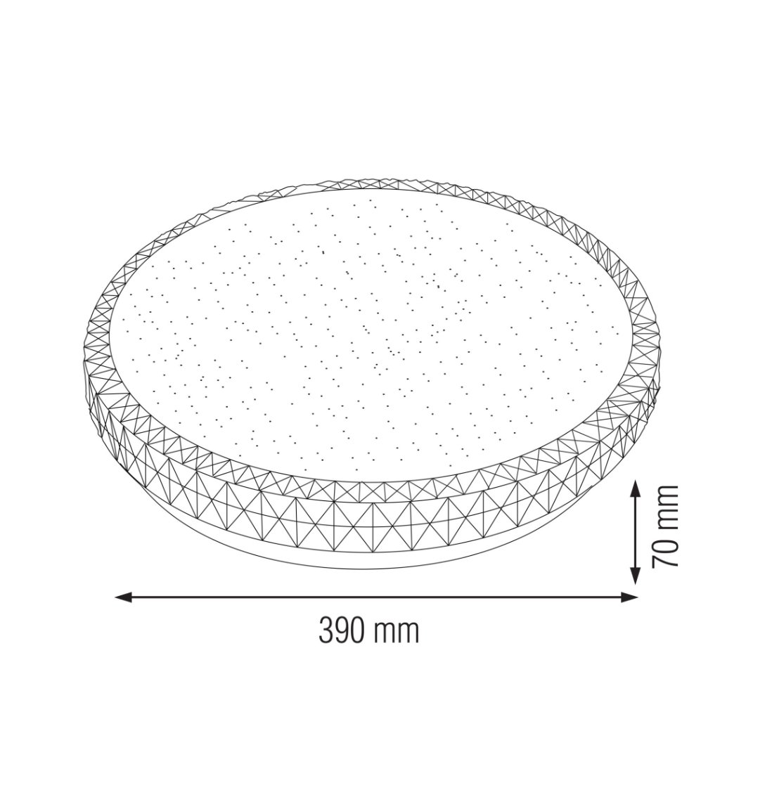 Світильник стельовий STANDART LED 36 Вт 6400K Ø390х70 мм (s241004) - фото 2