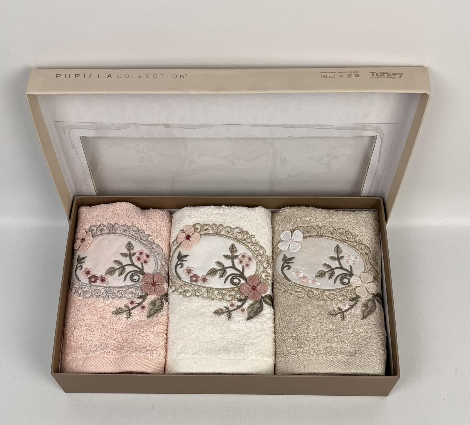 Набір рушників Pupilla Hayal Model 1 3 шт. 30x50 см Різнокольоровий (CN29880) - фото 1 Набір рушників Pupilla Hayal Model 1 3 шт. 30x50 см Різнокольоровий (CN29880) - фото 1