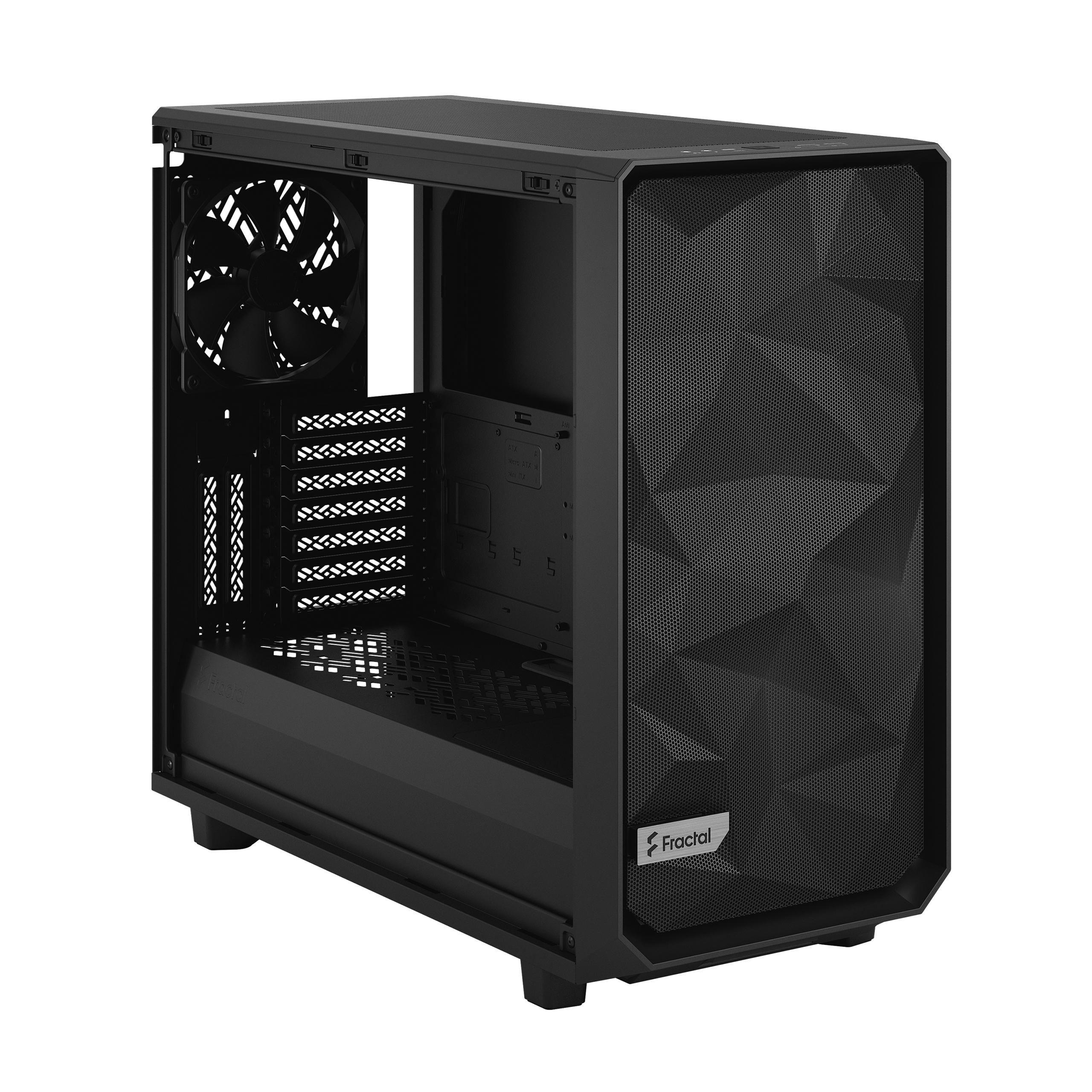 Корпус АТХ Fractal Design Meshify 2 Black Solid без блоку живлення (559516) - фото 2