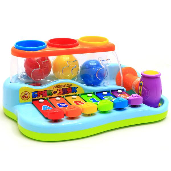 Ксилофон дитячий Play Smart з кульками і молоточком (59268) Ксилофон дитячий Play Smart з кульками і молоточком (59268)