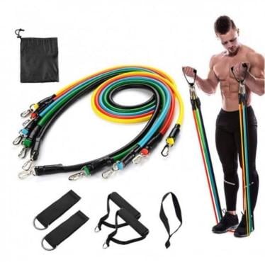 Набор для тренировок доска для отжиманий и набор трубчатых эспандеров - фото 3 Набор для тренировок доска для отжиманий и набор трубчатых эспандеров - фото 3