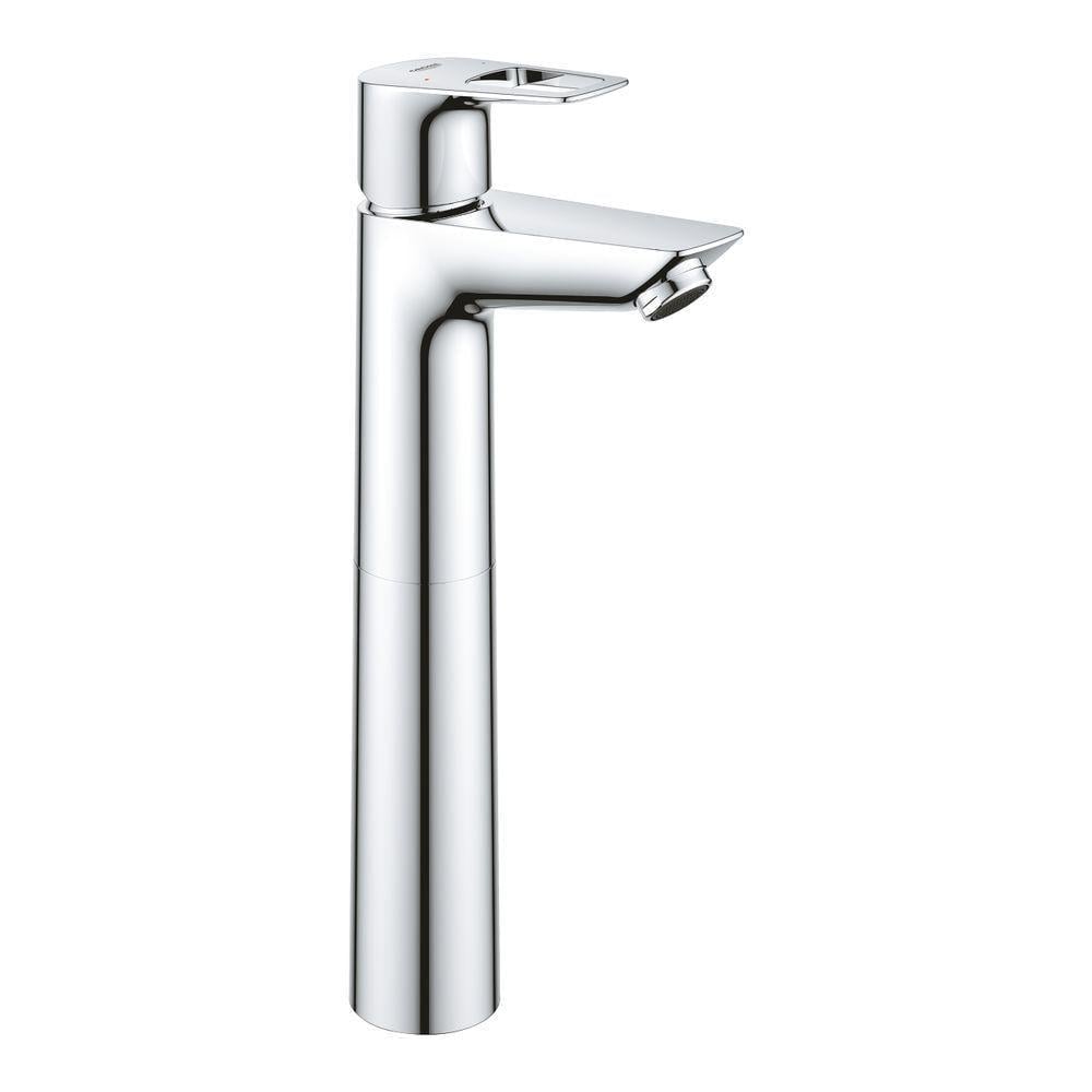 Смеситель для умывальника высокий Grohe BauLoop без донного клапана XL Хром (23764001)