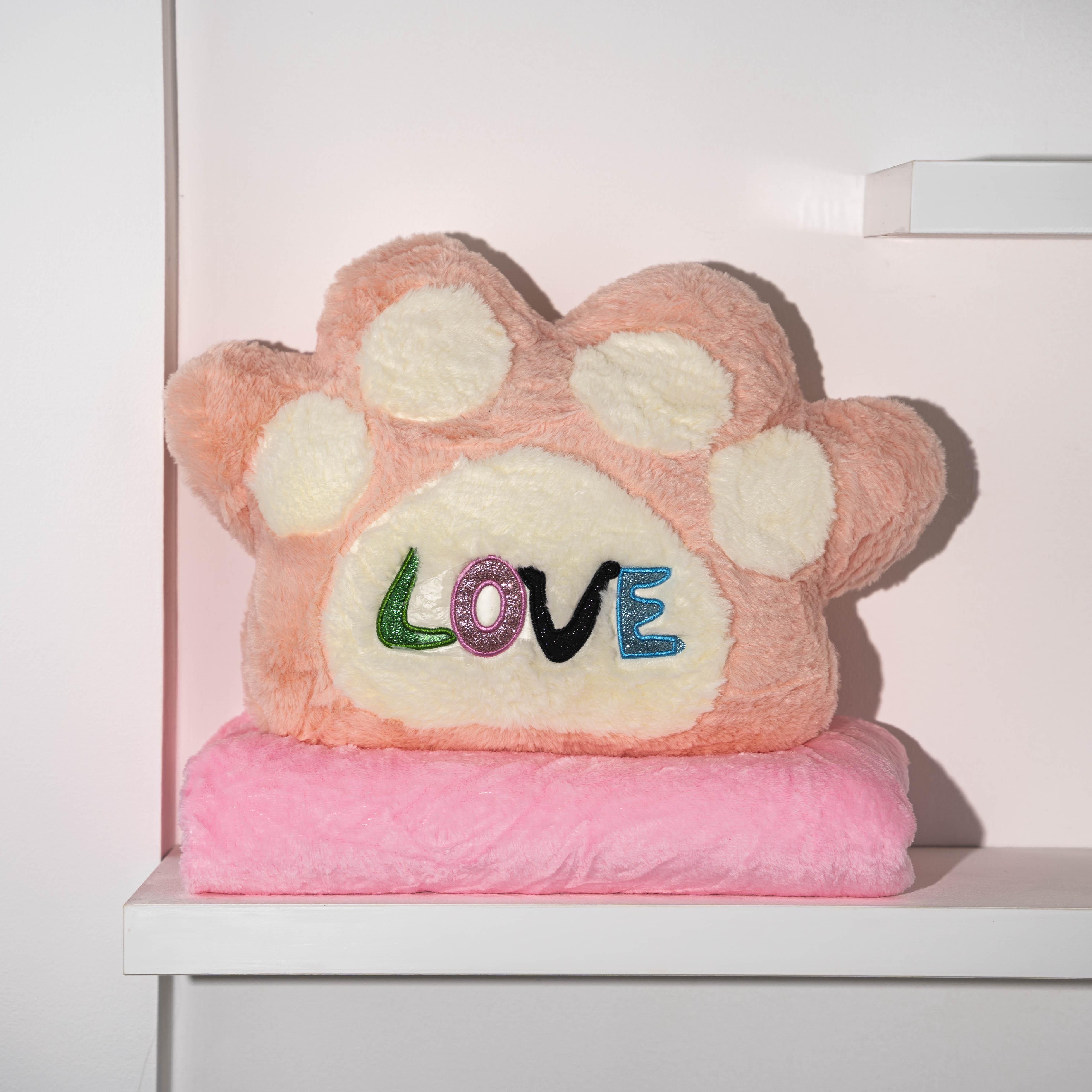 Плед Лапка Love 89010 120x160 см Світло-рожевий (56937_28) Плед Лапка Love 89010 120x160 см Світло-рожевий (56937_28)