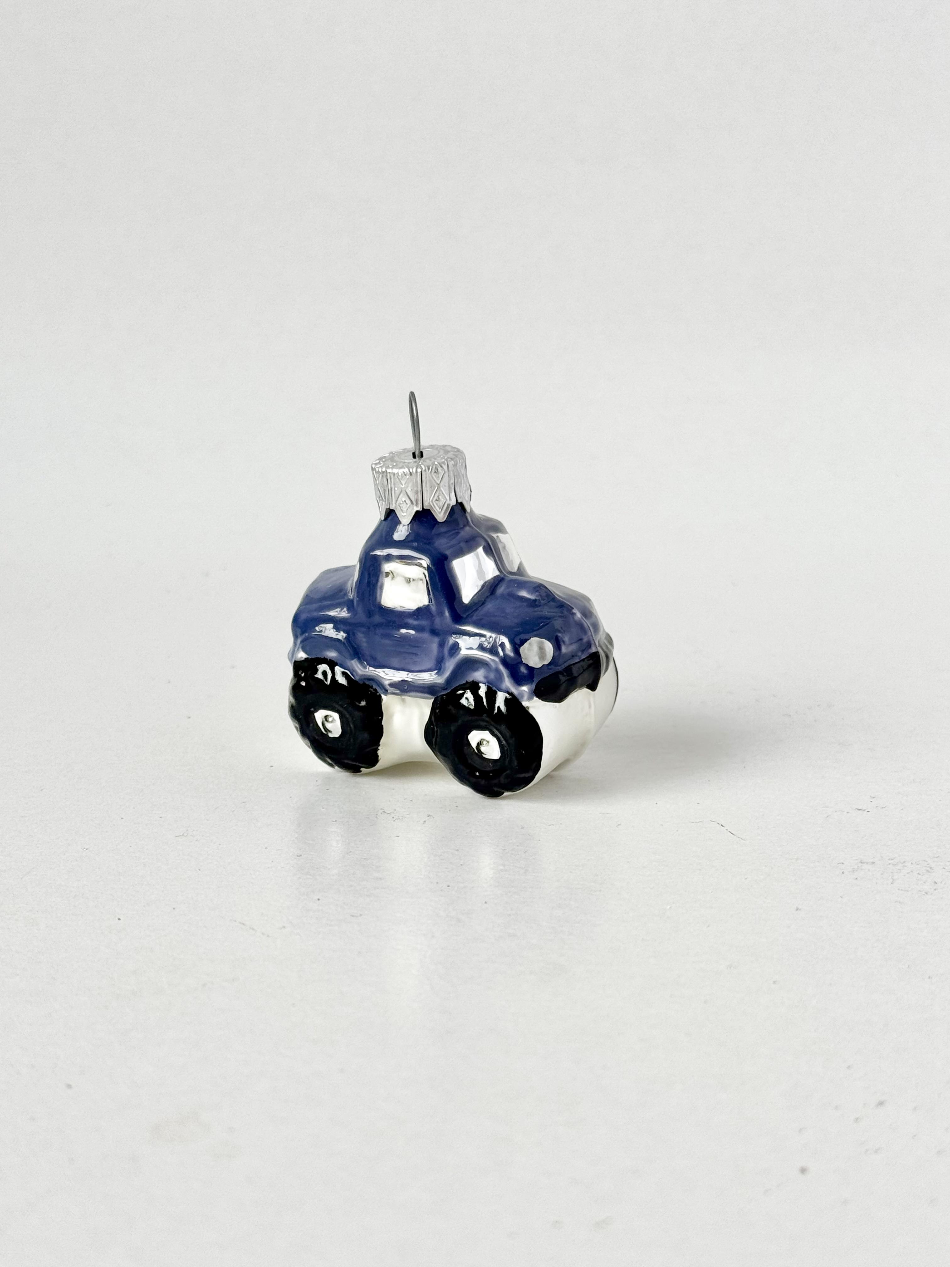 Игрушка на елку стеклянная Джип мини 5,5х5,5 см (F-88-1)