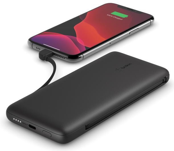Портативний зарядний пристрій Belkin BoostCharge Plus 10000 mAh 23W Black (BPB006BTBLK) - фото 3 Портативний зарядний пристрій Belkin BoostCharge Plus 10000 mAh 23W Black (BPB006BTBLK) - фото 3